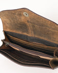 OHLAY WALLET Hand Tooled  Genuine Leather women bag western handbag purse