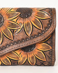 OHLAY WALLET Hand Tooled  Genuine Leather women bag western handbag purse