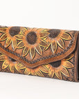 OHLAY WALLET Hand Tooled  Genuine Leather women bag western handbag purse