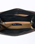 OHLAY WALLET Hand Tooled  Genuine Leather women bag western handbag purse