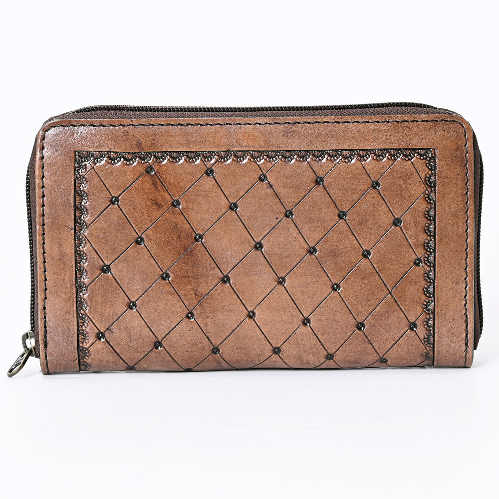 OHLAY WALLET Hand Tooled  Genuine Leather women bag western handbag purse