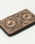 OHLAY WALLET Hand Tooled  Genuine Leather women bag western handbag purse