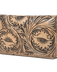 OHLAY WALLET Hand Tooled  Genuine Leather women bag western handbag purse