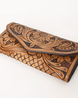 OHLAY WALLET Hand Tooled Genuine Leather women bag western handbag purse