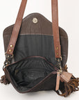 Ohlay Bags KBG172 CROSS BODY Hand Tooled Hair-on Genuine Leather women bag western handbag purse