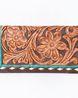 OHLAY WALLET Hand Tooled  Genuine Leather women bag western handbag purse