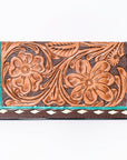 OHLAY WALLET Hand Tooled  Genuine Leather women bag western handbag purse