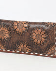 OHLAY WALLET Hand Tooled  Genuine Leather women bag western handbag purse