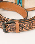 ADBG1202 American Darling Hand Tooled Saddle Blanket Genuine Leather Women Bag Western Handbag Purse