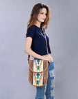 ADBG1202 American Darling Hand Tooled Saddle Blanket Genuine Leather Women Bag Western Handbag Purse