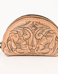 American Darling Coin Purse Hand Tooled Genuine Leather Women Bag Western Handbag Purse