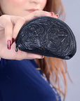 American Darling Coin Purse Hand Tooled Genuine Leather Women Bag Western Handbag Purse