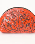 American Darling Coin Purse Hand Tooled Genuine Leather Women Bag Western Handbag Purse