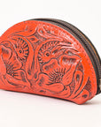 American Darling Coin Purse Hand Tooled Genuine Leather Women Bag Western Handbag Purse