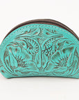 American Darling Coin Purse Hand Tooled Genuine Leather Women Bag Western Handbag Purse