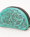 American Darling Coin Purse Hand Tooled Genuine Leather Women Bag Western Handbag Purse