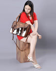 ADBG1206 American Darling Hand Tooled Hair On Genuine Leather Women Bag Western Handbag Purse