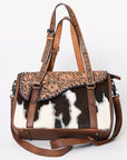 ADBG1206 American Darling Hand Tooled Hair On Genuine Leather Women Bag Western Handbag Purse