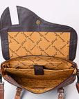 ADBG1206 American Darling Hand Tooled Hair On Genuine Leather Women Bag Western Handbag Purse