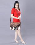 ADBG1206 American Darling Hand Tooled Hair On Genuine Leather Women Bag Western Handbag Purse