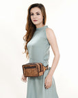 ADBG1208 American Darling Hand Tooled Genuine Leather Women Bag Western Handbag Purse