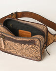 ADBG1208 American Darling Hand Tooled Genuine Leather Women Bag Western Handbag Purse