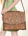 ADBG1210 American Darling Hand Tooled Genuine Leather Women Bag Western Handbag Purse