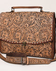 ADBG1210 American Darling Hand Tooled Genuine Leather Women Bag Western Handbag Purse