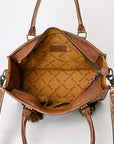 American Darling Briefcase Hand Tooled Saddle Blanket Genuine Leather women bag western handbag purse