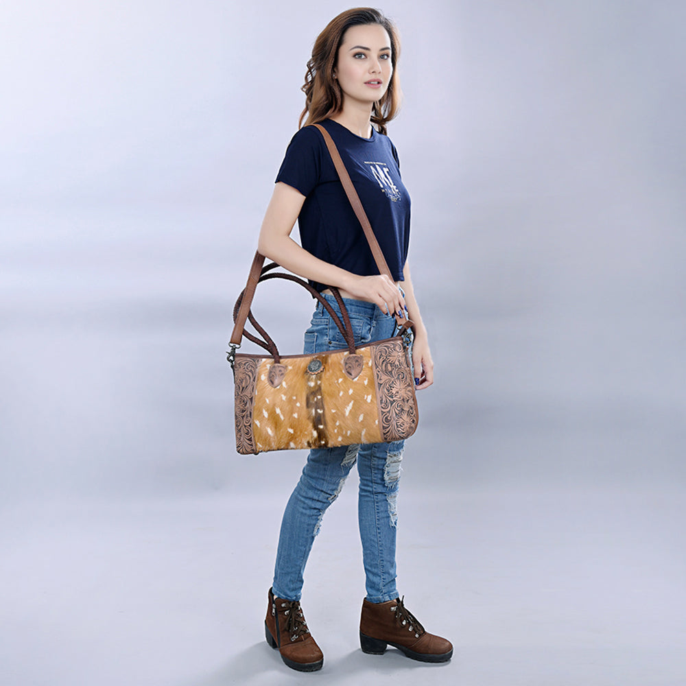 ADBG1214 American Darling Hair On Genuine Leather Women Bag Western Handbag Purse