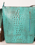 ADBG1216 American Darling Crocodile Embossed Genuine Leather Women Bag Western Handbag Purse