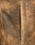 ADJKT035 Genuine Vintage  leather Women shirt  jacket  dress ladies girl