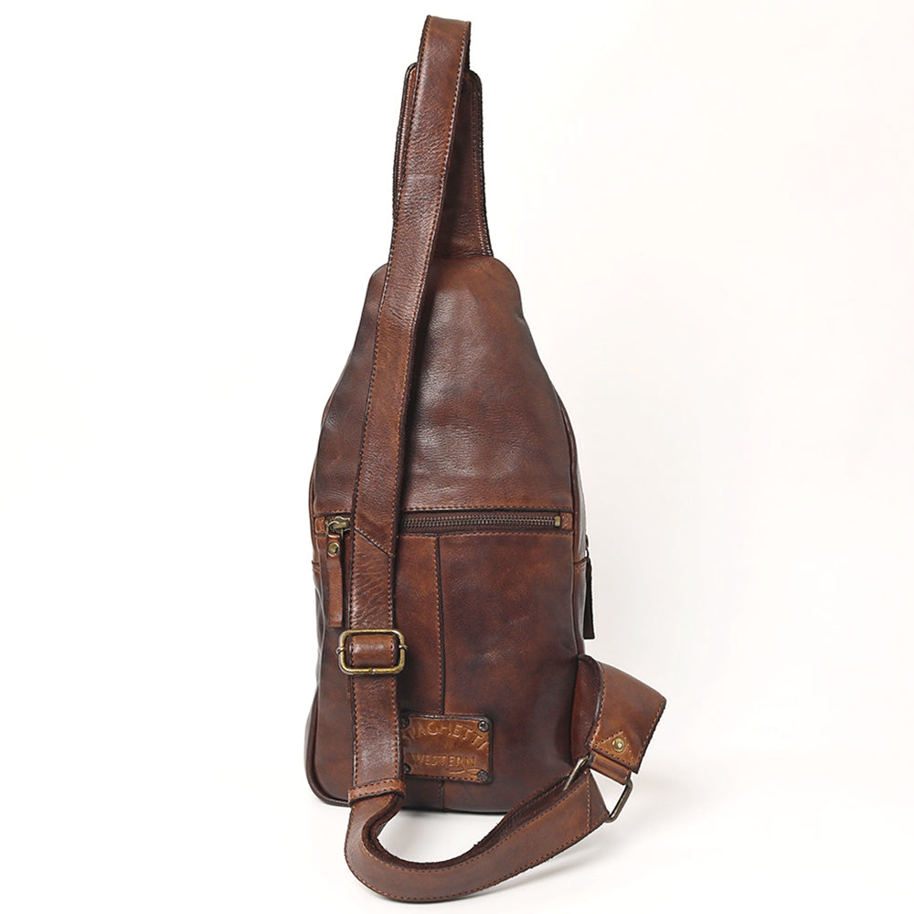 Full Grain Leather Sling Bag - SWC202 – Hilason