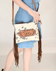American Darling Small Crossbody Saddle Blanket Genuine Leather women bag western handbag purse