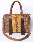 American Darling Briefcase Hand Tooled Saddle Blanket Genuine Leather women bag western handbag purse