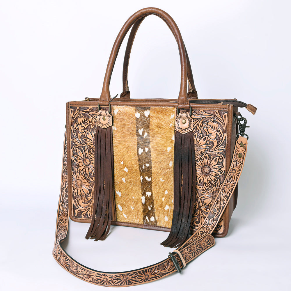 American Darling Briefcase Hand Tooled Saddle Blanket Genuine Leather women bag western handbag purse