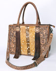 American Darling Briefcase Hand Tooled Saddle Blanket Genuine Leather women bag western handbag purse