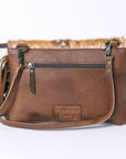 American Darling Hand Tooled Hair-On Genuine Leather Women Bag Western Handbag Purse