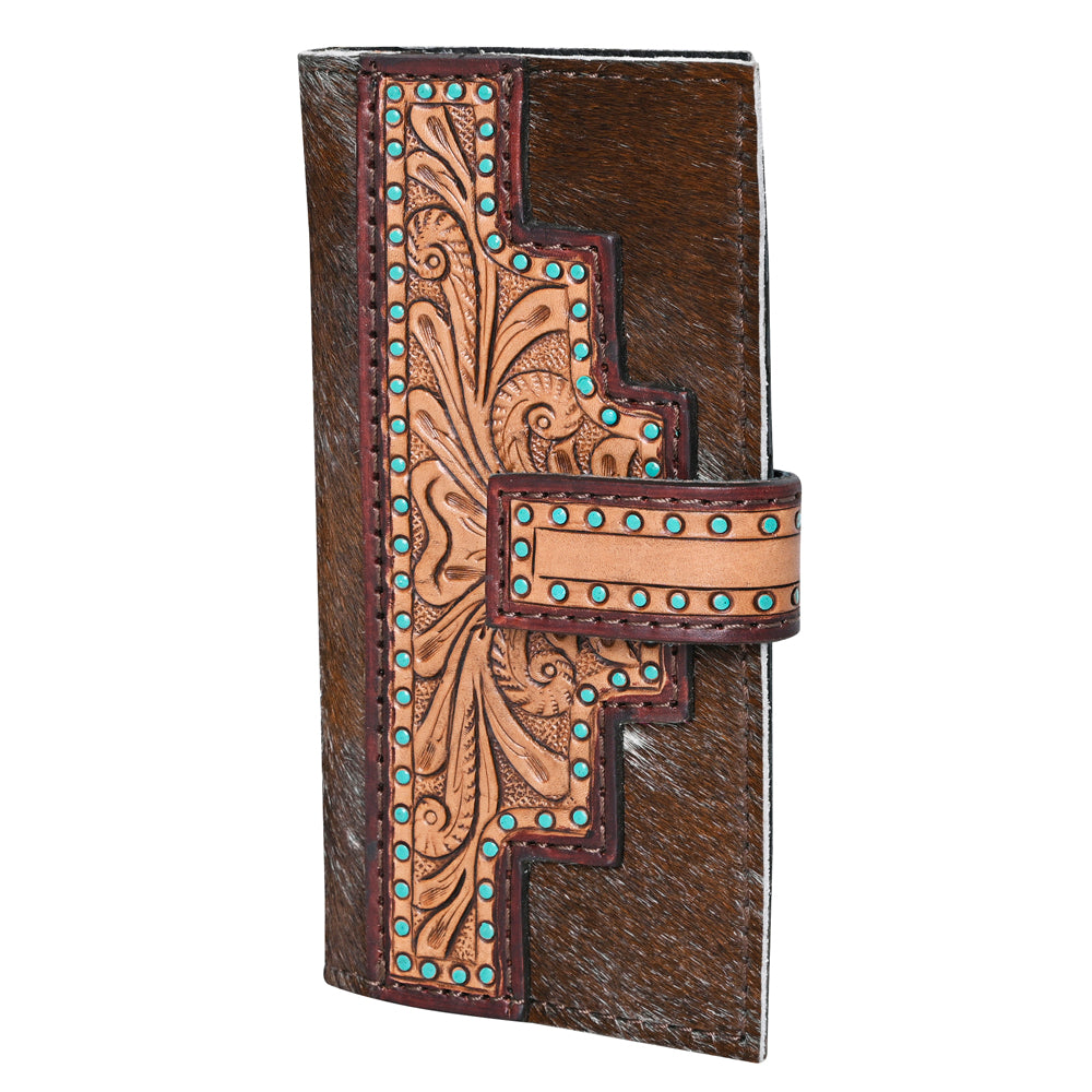 OHLAY KBG228 Coin Purse Hand Tooled Hair-On Genuine Leather women bag western handbag purse