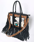 OHLAY KBG230 TOTE Hand Tooled Hair-on Genuine Leather women bag western handbag purse