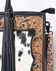 OHLAY KBG245 TOTE Hand Tooled Hair-on Genuine Leather women bag western handbag purse