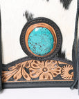 OHLAY KBG245 TOTE Hand Tooled Hair-on Genuine Leather women bag western handbag purse