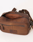 OHLAY TOILETRY  Hair-on Genuine Leather women bag western handbag purse