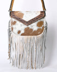 OHLAY KBG253 Cross Body Hand Tooled Hair-On Genuine Leather women bag western handbag purse