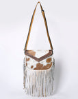 OHLAY KBG253 Cross Body Hand Tooled Hair-On Genuine Leather women bag western handbag purse