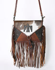 OHLAY KBG255 Coin Purse Embossed Hair-On Genuine Leather women bag western handbag purse