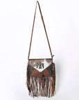 OHLAY KBG255 Coin Purse Embossed Hair-On Genuine Leather women bag western handbag purse