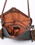 OHLAY KBG255 Coin Purse Embossed Hair-On Genuine Leather women bag western handbag purse