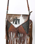 OHLAY KBG255 Coin Purse Embossed Hair-On Genuine Leather women bag western handbag purse