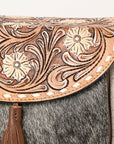 American Darling ADBGA424 Hand Tooled Hair-On Genuine Leather Women Bag Western Handbag Purse
